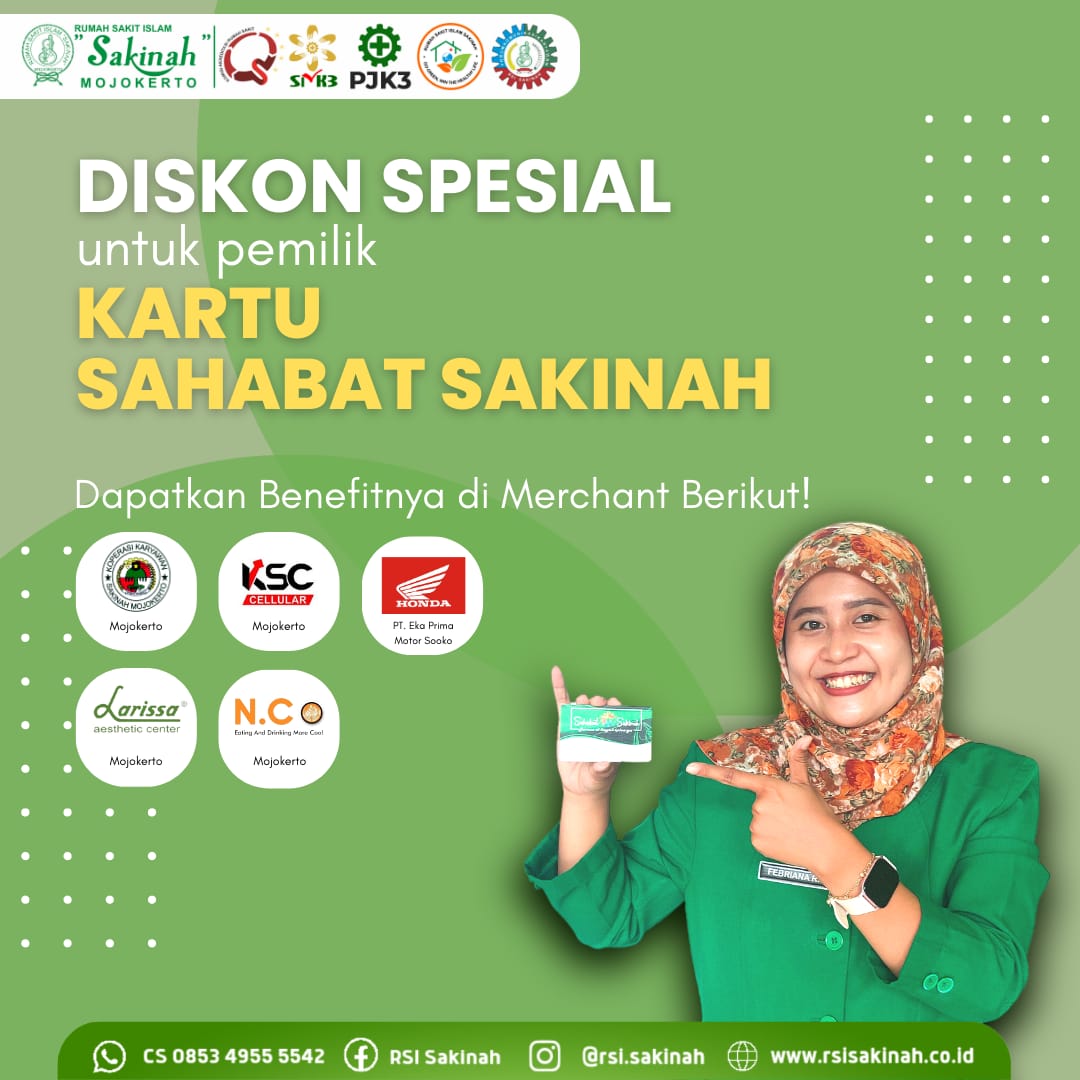 Diskon spesial untuk pemilik kartu sahabat sakinah